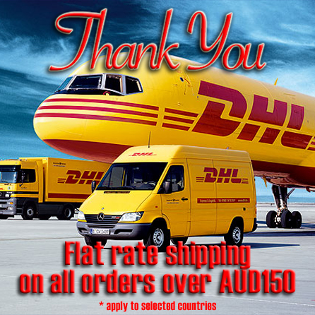 Flat Rate Above AUD150 via DHL Express - Sunlight Station